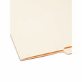 Smead Shelf-Master 1/2 Tab Cut Letter Recycled End Tab File Folder, Manila, 8 1/2" Width x 11" Length, 100 / Box, SMD24127