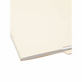 Smead Shelf-Master 1/2 Tab Cut Letter Recycled End Tab File Folder, Manila, 8 1/2" Width x 11" Length, 100 / Box, SMD24127