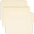 Smead Shelf-Master 1/2 Tab Cut Letter Recycled End Tab File Folder, Manila, 8 1/2" Width x 11" Length, 100 / Box, SMD24127