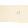 Smead Shelf-Master 1/2 Tab Cut Letter Recycled End Tab File Folder, Manila, 8 1/2" Width x 11" Length, 100 / Box, SMD24127