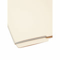 Smead Shelf-Master 1/2 Tab Cut Letter Recycled End Tab File Folder, Manila, 8 1/2" Width x 11" Length, 100 / Box, SMD24128