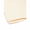 Smead Shelf-Master 1/2 Tab Cut Letter Recycled End Tab File Folder, Manila, 8 1/2" Width x 11" Length, 100 / Box, SMD24128