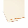 Smead Shelf-Master 1/3 Tab Cut Letter Recycled End Tab File Folder, Manila, 8 1/2" Width x 11" Length, 100 / Box, SMD24134