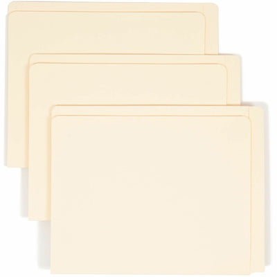 Smead Letter Recycled End Tab File Folder, Manila, 8 1/2" Width x 11" Length, 100 / Box, SMD24190