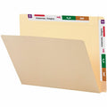 Smead Letter Recycled End Tab File Folder, Manila, 8 1/2" Width x 11" Length, 100 / Box, SMD24190