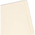 Smead Straight Tab Cut Letter Recycled End Tab File Folder, Manila, 8 1/2" Width x 11" Length, 100 / Box, SMD24250