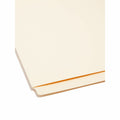 Smead Straight Tab Cut Letter Recycled End Tab File Folder, Manila, 8 1/2" Width x 11" Length, 100 / Box, SMD24250