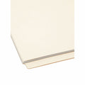 Smead Straight Tab Cut Letter Recycled End Tab File Folder, Manila, 8 1/2" Width x 11" Length, 100 / Box, SMD24250