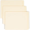 Smead Straight Tab Cut Letter Recycled End Tab File Folder, Manila, 8 1/2" Width x 11" Length, 100 / Box, SMD24250