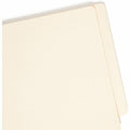 Smead Straight Tab Cut Letter Recycled End Tab File Folder, Manila, 8 1/2" Width x 11" Length, 50 / Box, SMD24275