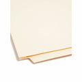 Smead Straight Tab Cut Letter Recycled End Tab File Folder, Manila, 8 1/2" Width x 11" Length, 50 / Box, SMD24275