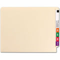 Smead Straight Tab Cut Letter Recycled End Tab File Folder, Manila, 8 1/2" Width x 11" Length, 50 / Box, SMD24275