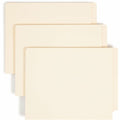 Smead Straight Tab Cut Letter Recycled End Tab File Folder, Manila, 8 1/2" Width x 11" Length, 50 / Box, SMD24275