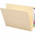 Smead Straight Tab Cut Letter Recycled End Tab File Folder, Manila, 8 1/2" Width x 11" Length, 50 / Box, SMD24275