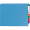 Smead Shelf-Master Straight Tab Cut Letter Recycled End Tab File Folder, Blue, 8 1/2" Width x 11" Length, 100 / Box, SMD25010