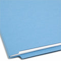 Smead Shelf-Master Straight Tab Cut Letter Recycled Fastener Folder, Blue, 8 1/2" Width x 11" Length, 50 / Box, SMD25040