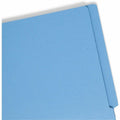 Smead Shelf-Master Straight Tab Cut Letter Recycled Fastener Folder, Blue, 8 1/2" Width x 11" Length, 50 / Box, SMD25040
