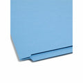 Smead Shelf-Master Straight Tab Cut Letter Recycled Fastener Folder, Blue, 8 1/2" Width x 11" Length, 50 / Box, SMD25040