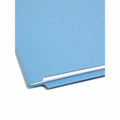 Smead Shelf-Master Straight Tab Cut Letter Recycled Fastener Folder, Blue, 8 1/2" Width x 11" Length, 50 / Box, SMD25040