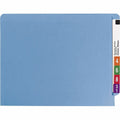 Smead Shelf-Master Straight Tab Cut Letter Recycled Fastener Folder, Blue, 8 1/2" Width x 11" Length, 50 / Box, SMD25040