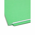Smead Colored Straight Tab Cut Letter Recycled End Tab File Folder, Green, 8 1/2" Width x 11" Length, 100 / Box, SMD25110