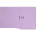 Smead Shelf-Master Straight Tab Cut Letter Recycled End Tab File Folder, Lavender, 8 1/2" Width x 11" Length, 100 / Box, SMD25410