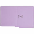 Smead Shelf-Master Straight Tab Cut Letter Recycled End Tab File Folder, Lavender, 8 1/2" Width x 11" Length, 100 / Box, SMD25410