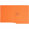 Smead Shelf-Master Straight Tab Cut Letter Recycled End Tab File Folder, Orange, 8 1/2" Width x 11" Length, 100 / Box, SMD25510
