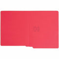 Smead Shelf-Master Straight Tab Cut Letter Recycled End Tab File Folder, Red, 8 1/2" Width x 11" Length, 100 / Box, SMD25710