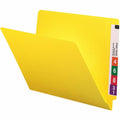 Smead Colored Straight Tab Cut Letter Recycled End Tab File Folder, Yellow, 8 1/2" Width x 11" Length, 100 / Box, SMD25910