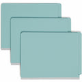 Smead Straight Tab Cut Letter Recycled Classification Folder, Blue, 8 1/2" Width x 11" Length, 10 / Box, SMD26781