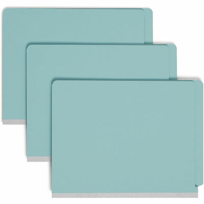 Smead Straight Tab Cut Letter Recycled Classification Folder, Blue, 8 1/2" Width x 11" Length, 10 / Box, SMD26781