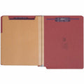 Smead Straight Tab Cut Letter Recycled Classification Folder, Bright Red, 8 1/2" Width x 11" Length, 10 / Box, SMD26783