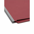 Smead Straight Tab Cut Letter Recycled Classification Folder, Bright Red, 8 1/2" Width x 11" Length, 10 / Box, SMD26783