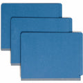 Smead Straight Tab Cut Letter Recycled Classification Folder, Dark Blue, 8 1/2" Width x 11" Length, 10 / Box, SMD26784