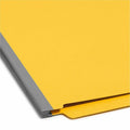 Smead Straight Tab Cut Letter Recycled Classification Folder, Yellow, 8 1/2" Width x 11" Length, 10 / Box, SMD26789