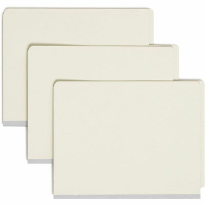 Smead Straight Tab Cut Letter Recycled Classification Folder, Gray/Green, 8 1/2" Width x 11" Length, 10 / Box, SMD26800