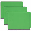 Smead Straight Tab Cut Letter Recycled Classification Folder, Green, 8 1/2" Width x 11" Length, 10 / Box, SMD26837