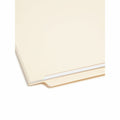 Smead Straight Tab Cut Legal Recycled End Tab File Folder, Manila, 8 1/2" Width x 14" Length, 100 / Box, SMD27110