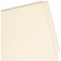Smead Straight Tab Cut Legal Recycled End Tab File Folder, Manila, 8 1/2" Width x 14" Length, 100 / Box, SMD27110