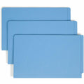 Smead Shelf-Master Straight Tab Cut Legal Recycled Fastener Folder, Blue, 8 1/2" Width x 14" Length, 50 / Box, SMD28040