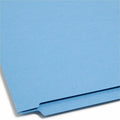 Smead Shelf-Master Straight Tab Cut Legal Recycled Fastener Folder, Blue, 8 1/2" Width x 14" Length, 50 / Box, SMD28040