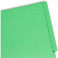Smead Colored Straight Tab Cut Legal Recycled Fastener Folder, Green, 8 1/2" Width x 14" Length, 50 / Box, SMD28140