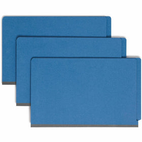 Smead Straight Tab Cut Legal Recycled Classification Folder, Dark Blue, 8 1/2" Width x 14" Length, 10 / Box, SMD29784