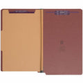 Smead 1/3 Tab Cut Legal Recycled Classification Folder, Red, 8 1/2" Width x 14" Length, 10 / Box, SMD29855