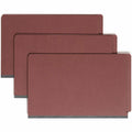Smead 1/3 Tab Cut Legal Recycled Classification Folder, Red, 8 1/2" Width x 14" Length, 10 / Box, SMD29865
