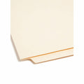 Smead Straight Tab Cut Letter Recycled Fastener Folder, Manila, 8 1/2" Width x 11" Length, 50 / Box, SMD34100