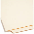 Smead Straight Tab Cut Letter Recycled Fastener Folder, Manila, 8 1/2" Width x 11" Length, 50 / Box, SMD34100