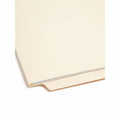 Smead Straight Tab Cut Letter Recycled Fastener Folder, Manila, 8 1/2" Width x 11" Length, 50 / Box, SMD34100