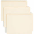 Smead Straight Tab Cut Letter Recycled Fastener Folder, Manila, 8 1/2" Width x 11" Length, 50 / Box, SMD34100